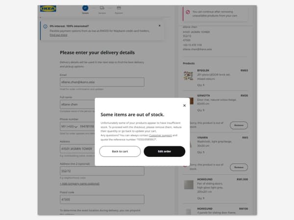 Checkout process