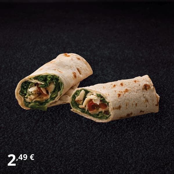 Chicken Caesar wrap