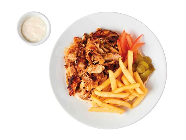 Chicken shawarma plate