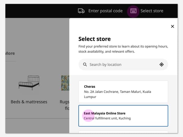 Choose your preferred store