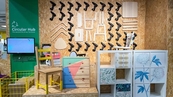 Circular hub section of IKEA store. 