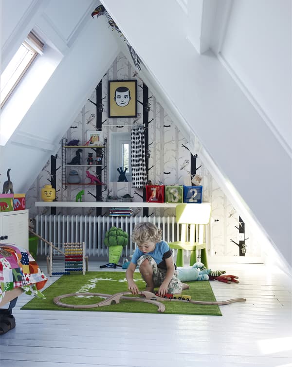 Create a kids bedroom using loft or attic space.
