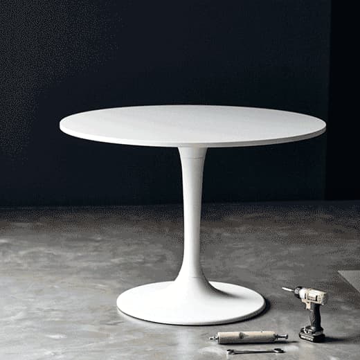 Create a two-level table using some tools and accessories to make a multi-purpose dining and entertaining table.