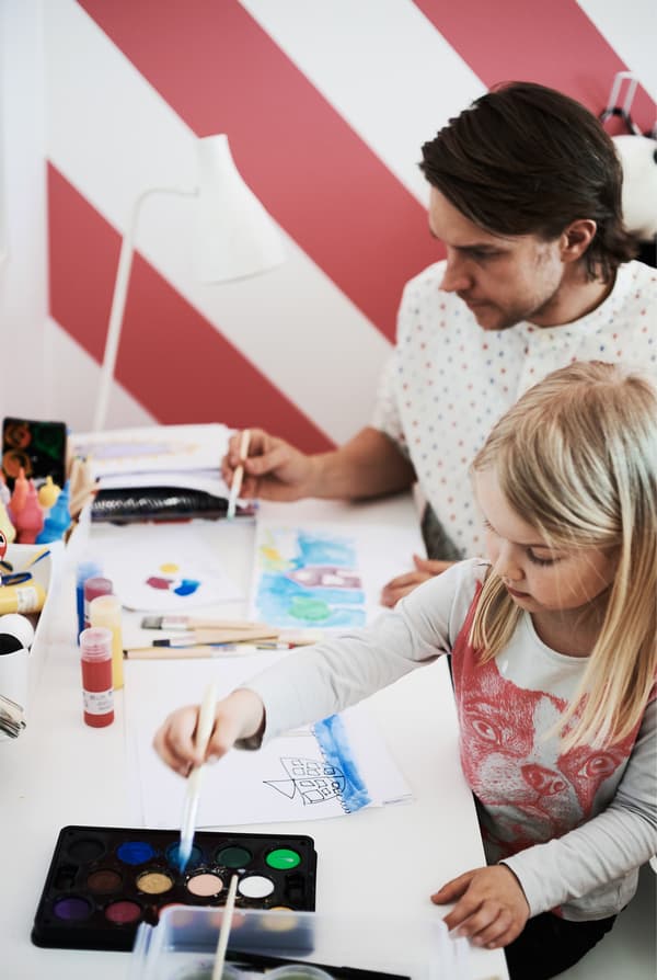 Create activity areas for children.