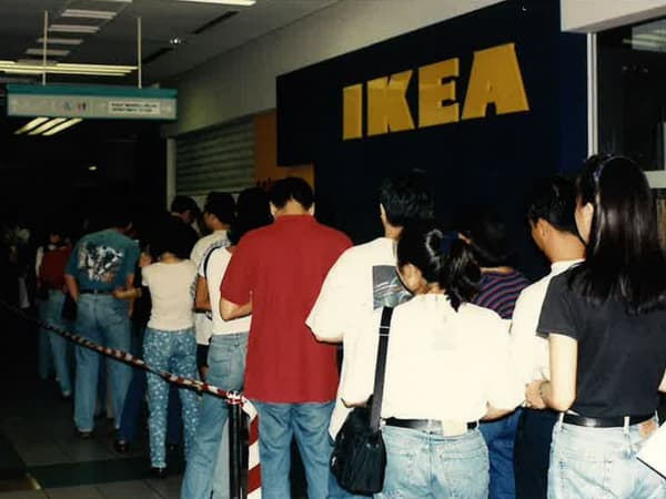 Customers are queuing to visit our very store