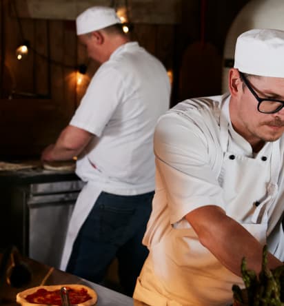 Deux chefs du restaurant Barkhult.