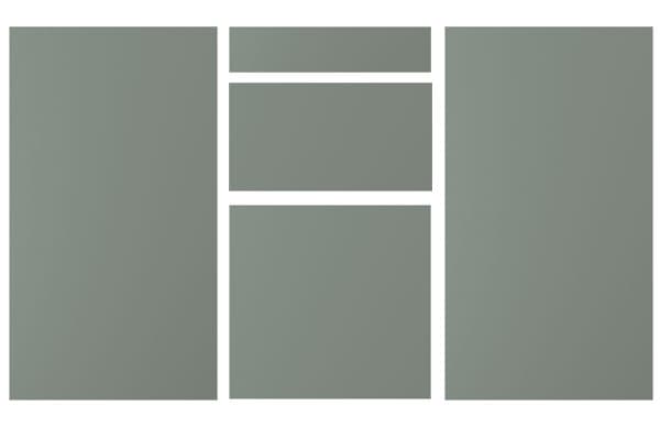 NICKEBO matte gray green