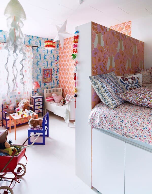 Divide up the space to create a multifunctional bedroom.