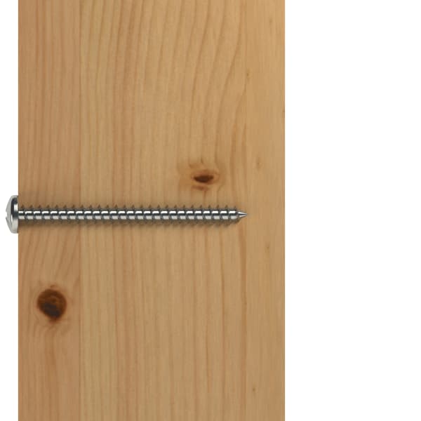 Drywall or plaster with available wood stud