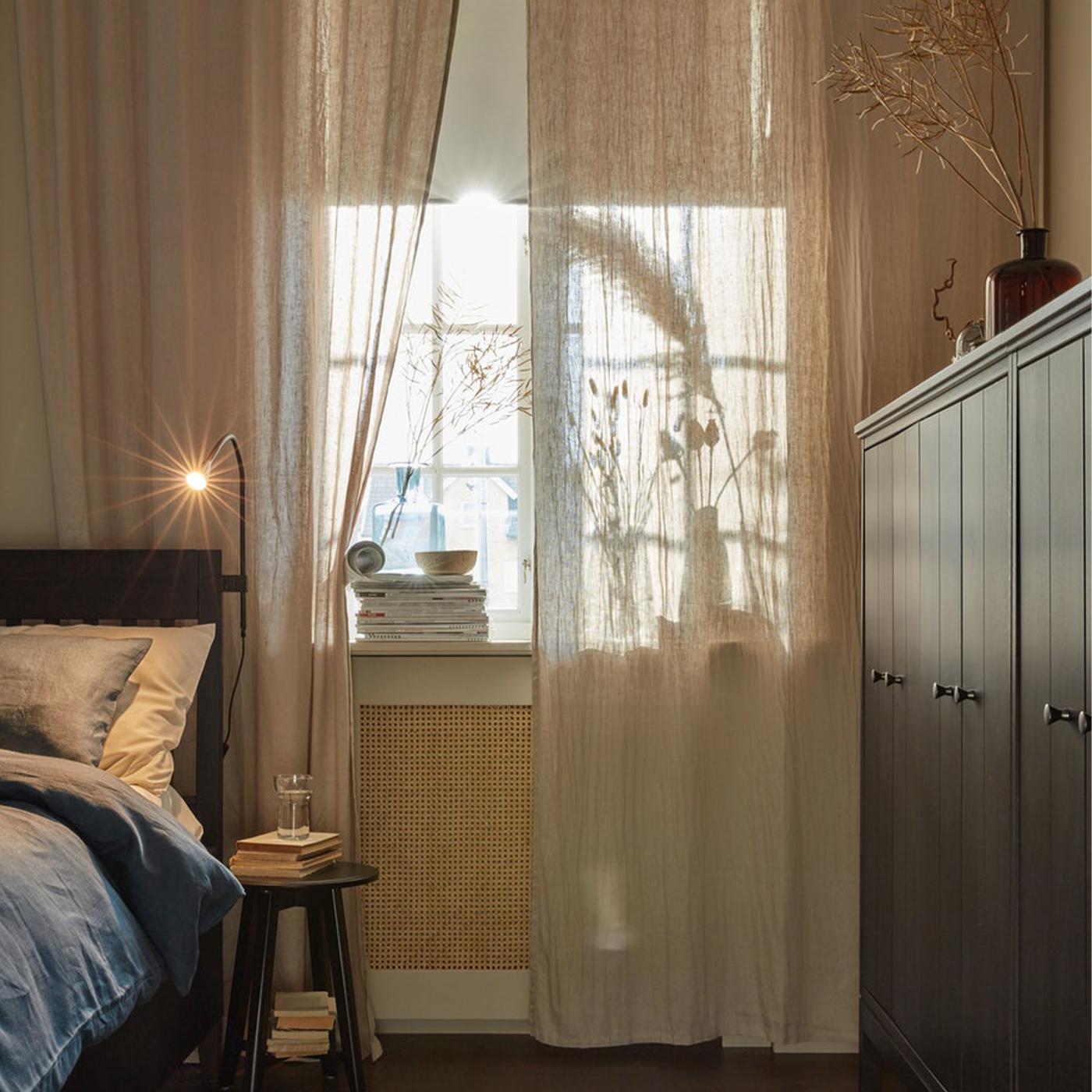 DYTÅG curtains in beige.