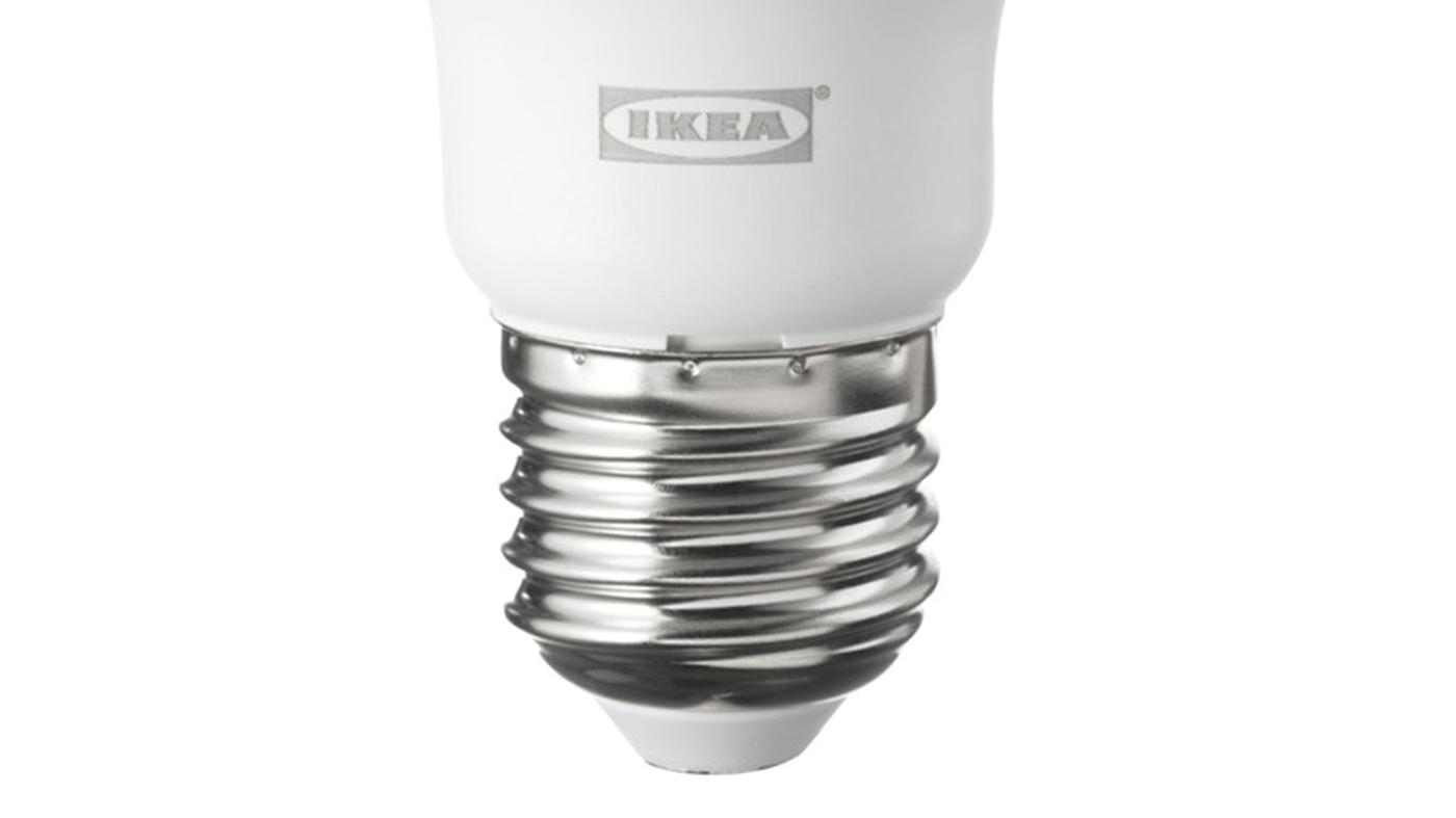 E27 bulb with IKEA logo