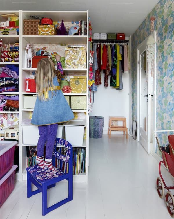 Encourage kids to keep tidy with pretty storage boxes.