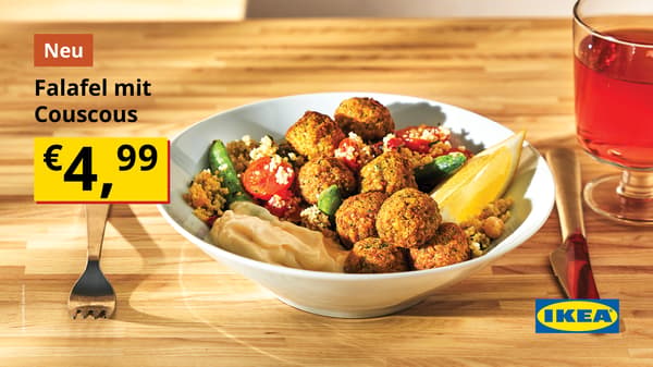 Falafel mit Couscous.