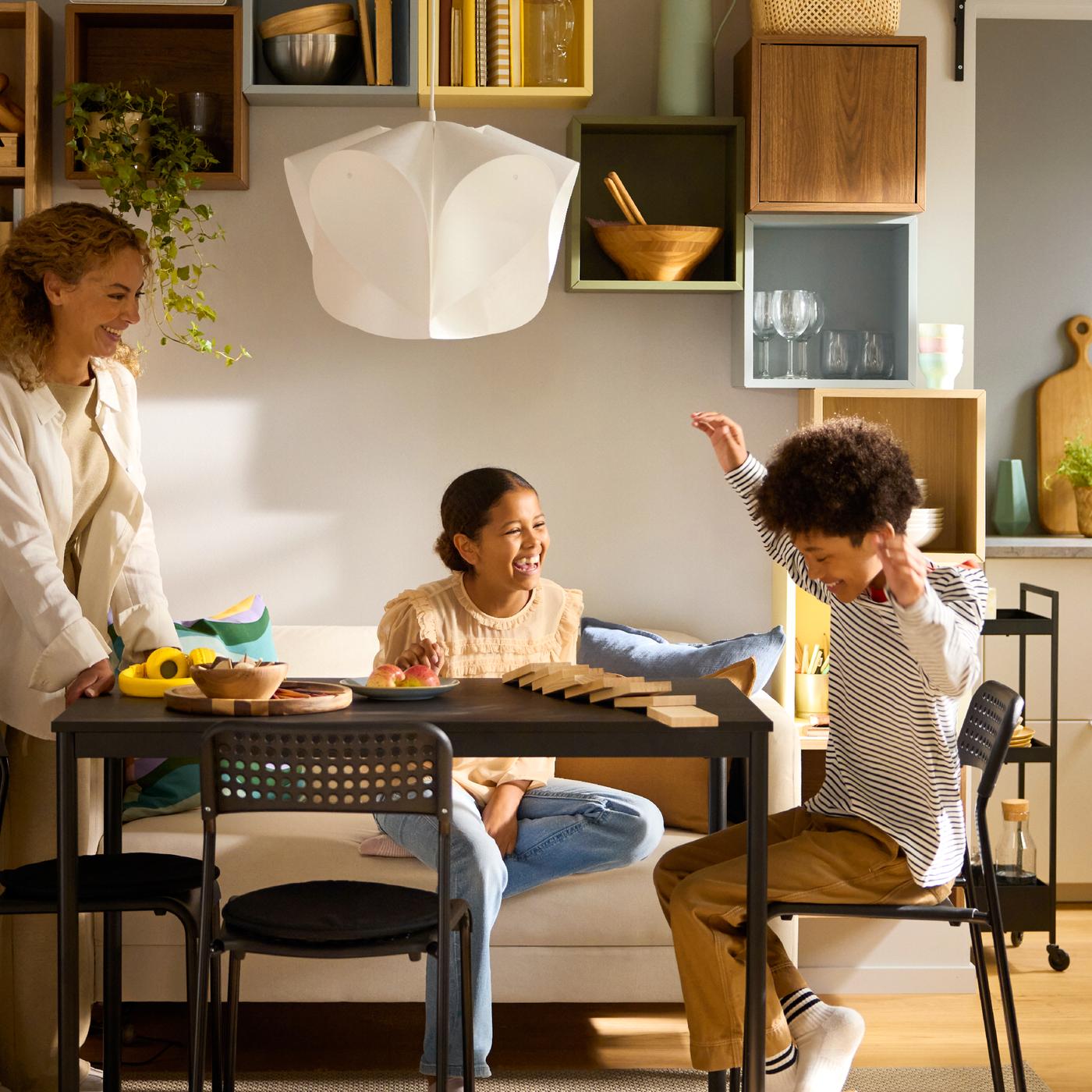 Family at the dining table
