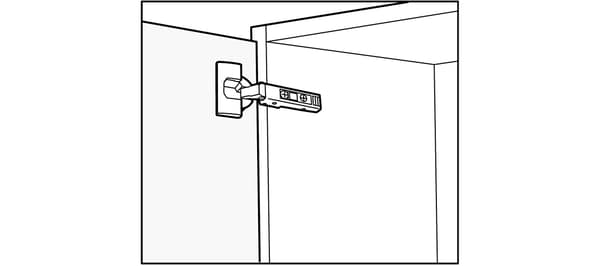 Fitting IKEA kitchen door hinges.