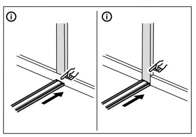 Frame the doors with a stop bar.