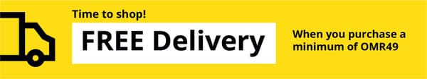 Free delivery for orders worth OMR 49 & above