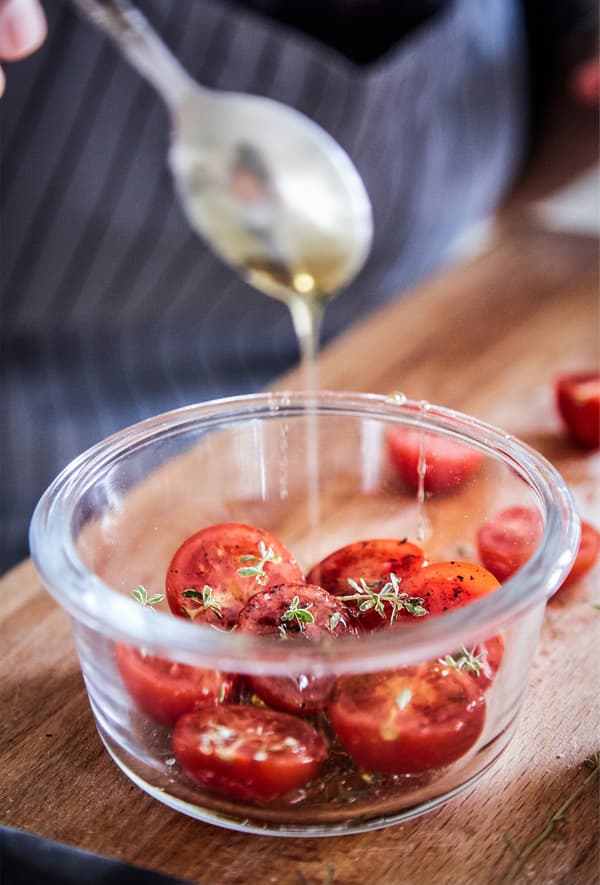 Fresh tomatoes for pasta sauce.