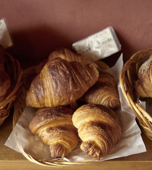 Freshly made croissants