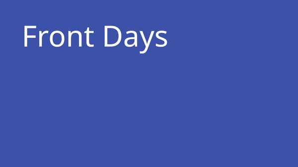 Front Days