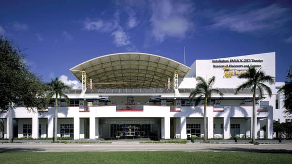 Front of the Museum of Discovery and Science