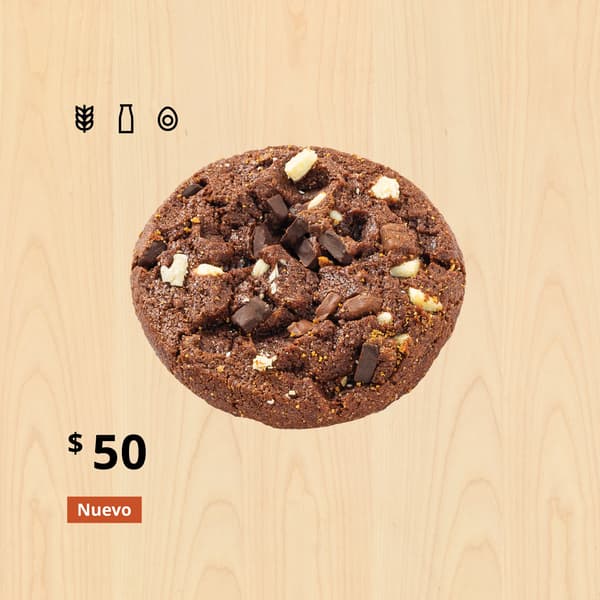 Galleta triple chocolate