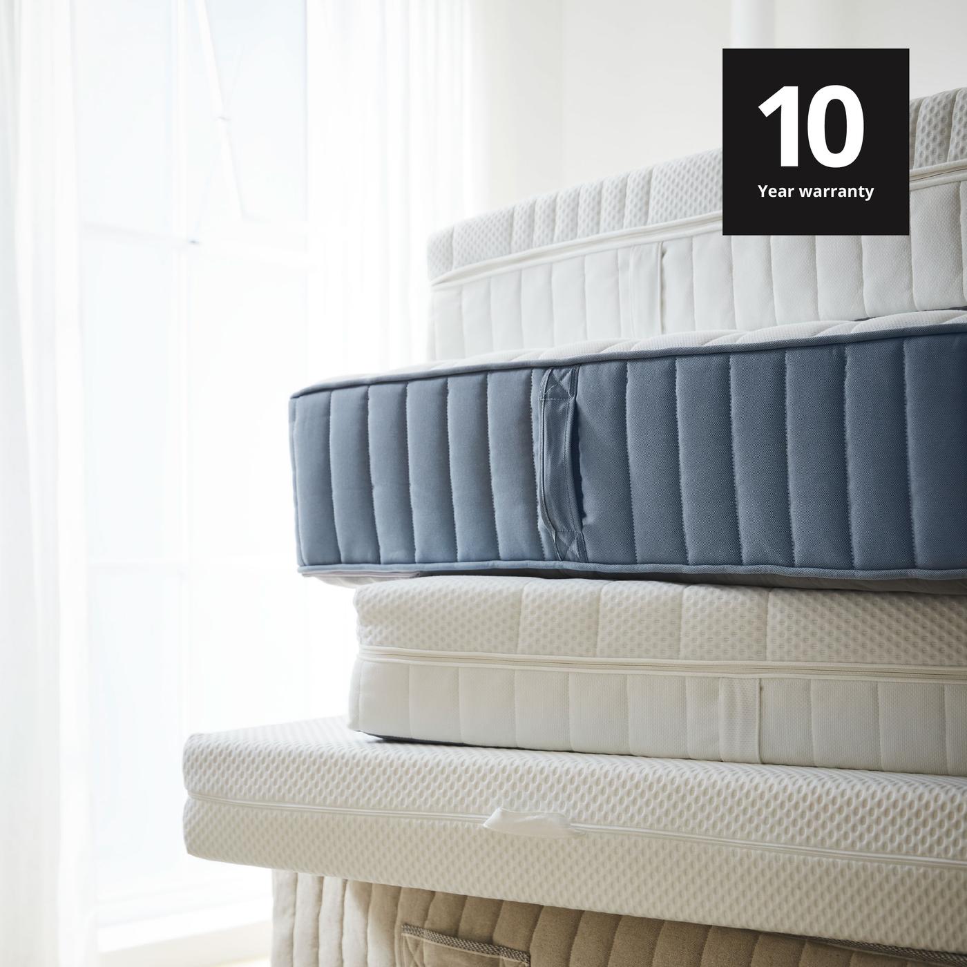 Get 10 years of warranty on mattresses