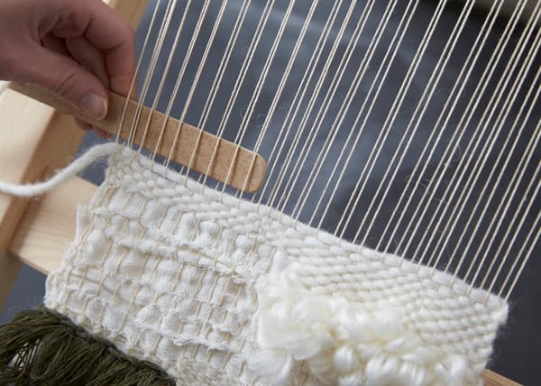 Get creative with a weaving project. This shows the basic weaving technique.