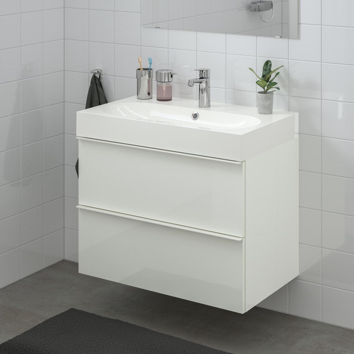 GODMORGON wash stand with 2 drawers.