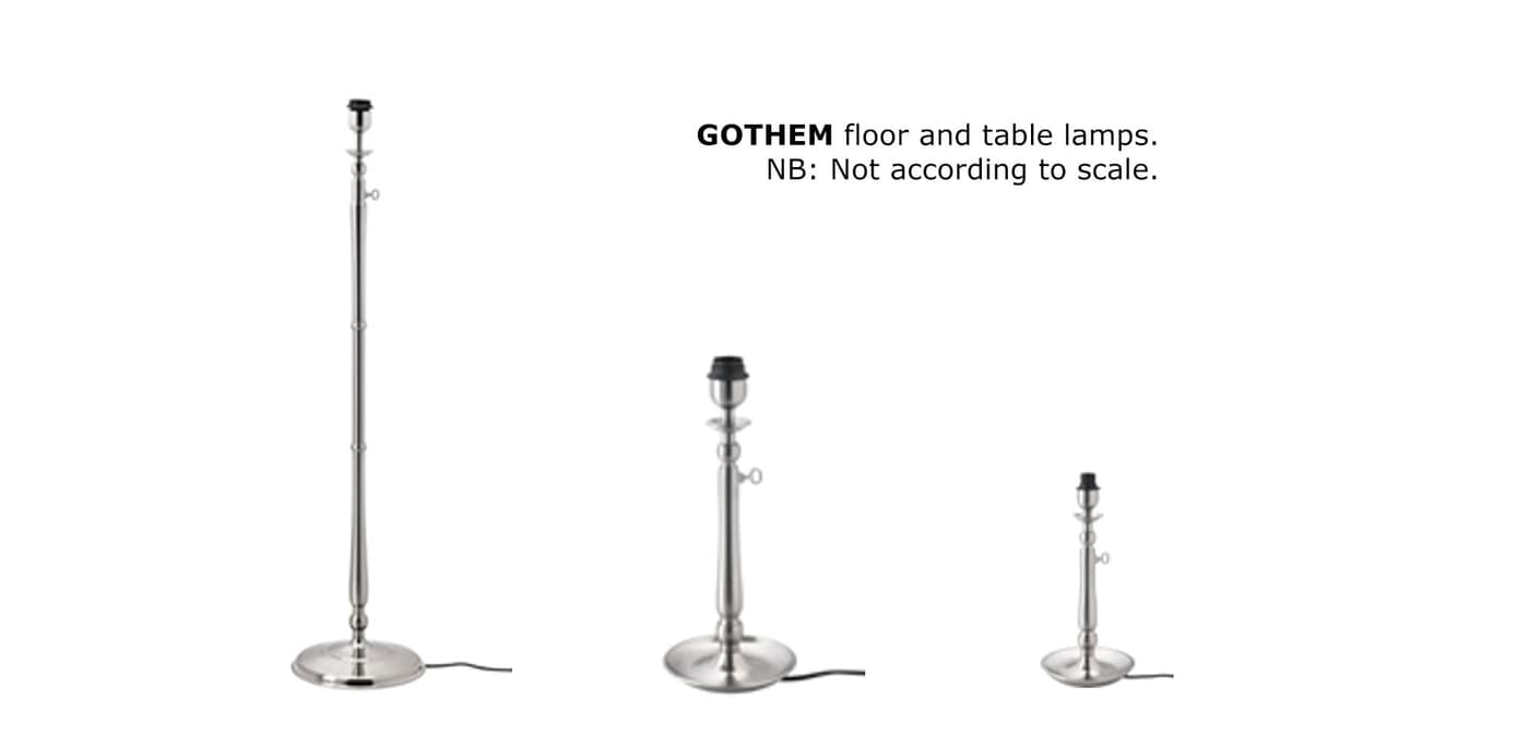 GOTHEM floor and table lamps