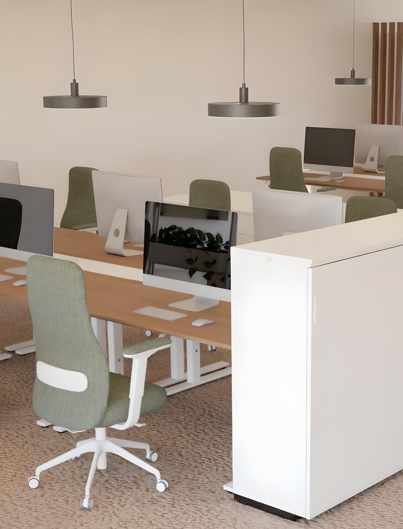 GRÖNFJÄL chair,  GALANT storage, MITTZON desk
