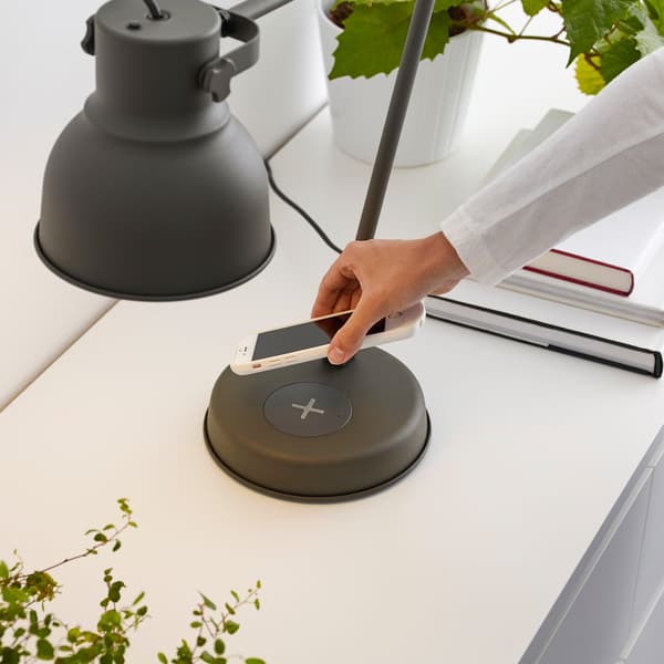 HEKTAR LED work lamp with wireless charging, white