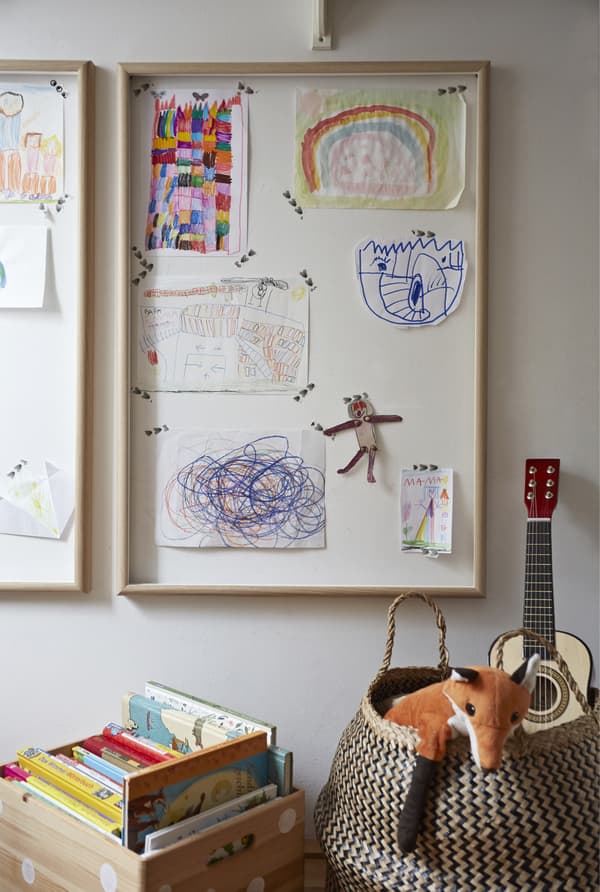 Help kids display their artwork.