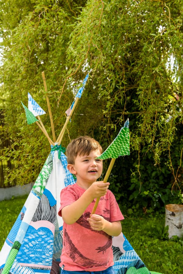 Hoe maak je een tipi tent?