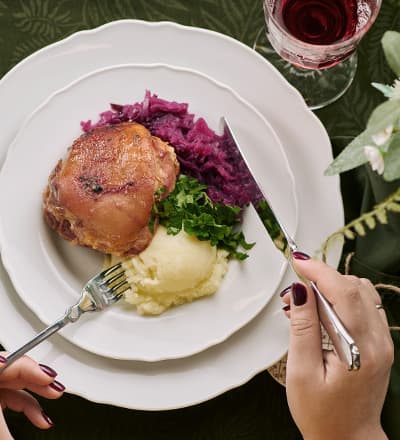 Holiday pork shank
