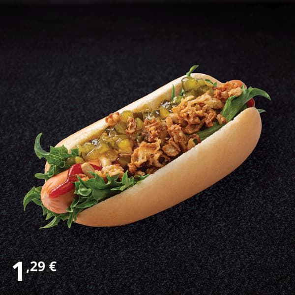 Hot dog with extras