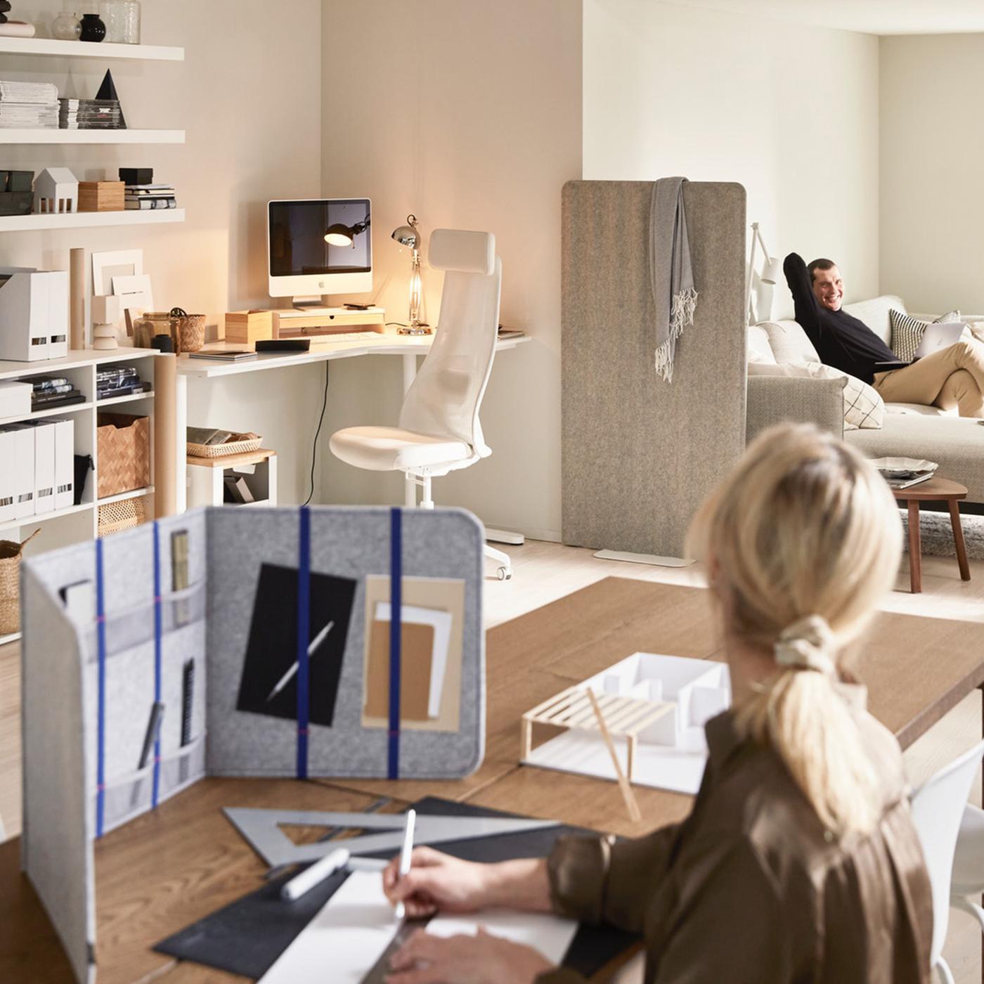 How to create three workspaces in one room