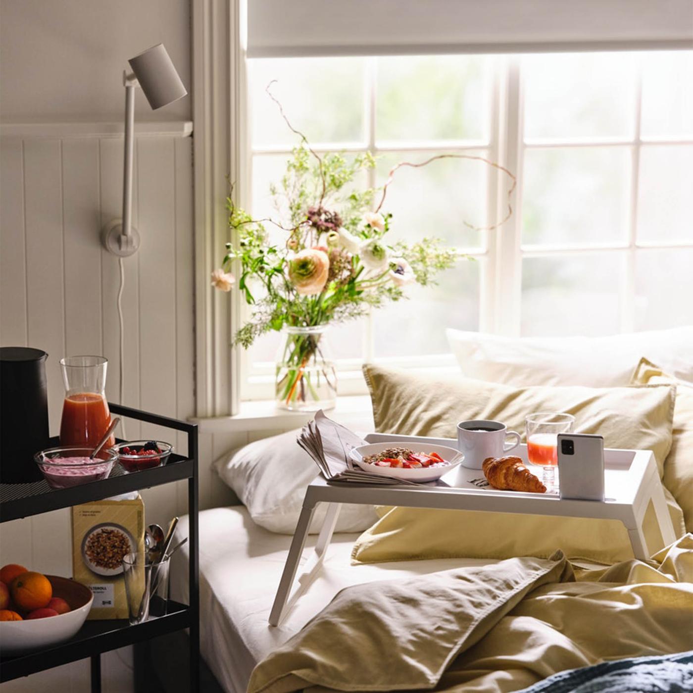 Ideas for 5 places to eat at home that aren't the dining table.