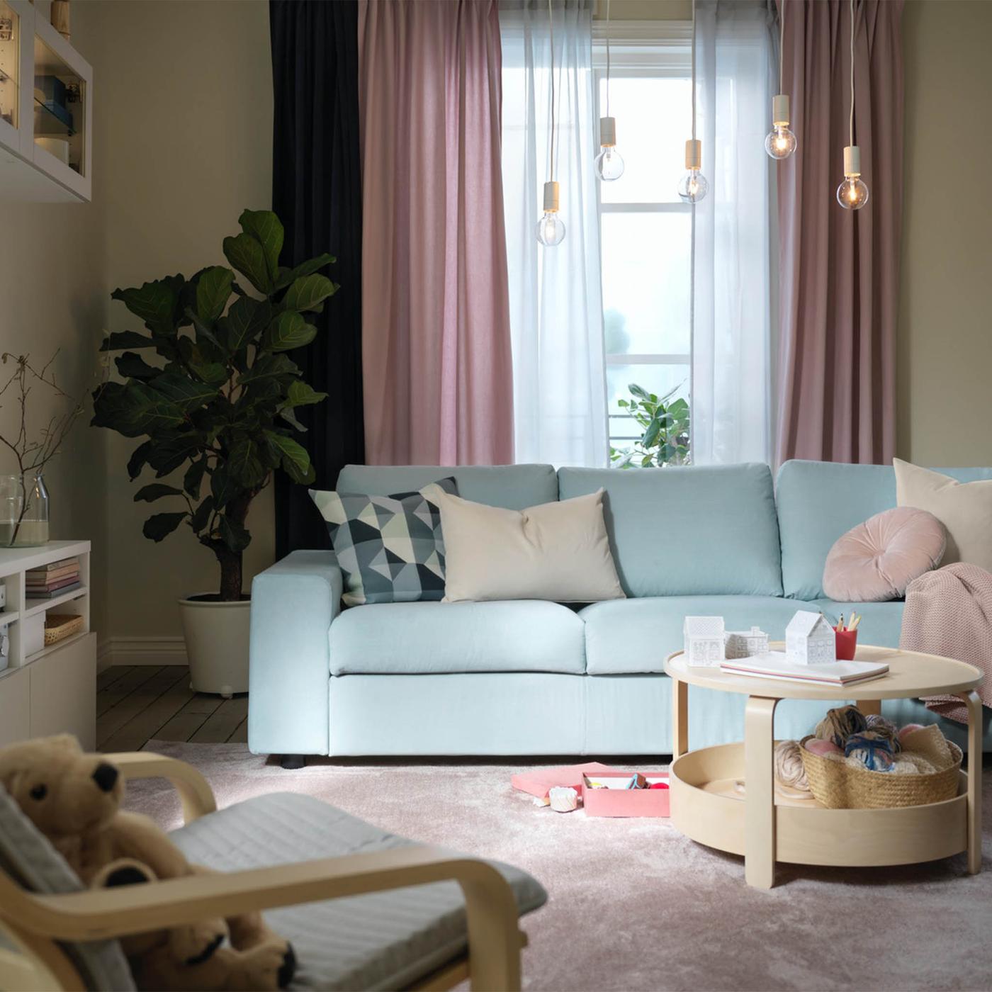 Ideas for kid-friendly living room ideas that are just as great for grandma.