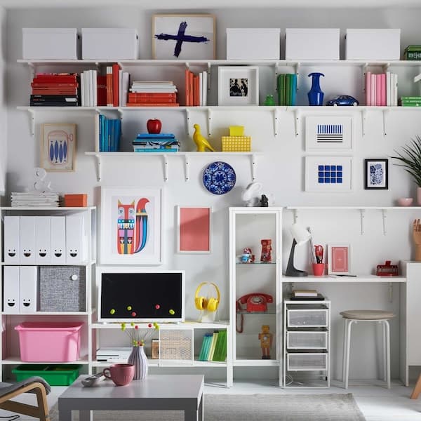Ideas for wall to wall makes room for it all.