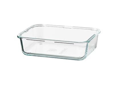 IKEA 365+保存容器, 長方形/ガラス, 1.0 l