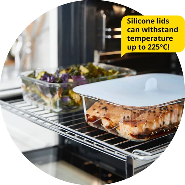 IKEA 365+ glass container with silicone lid