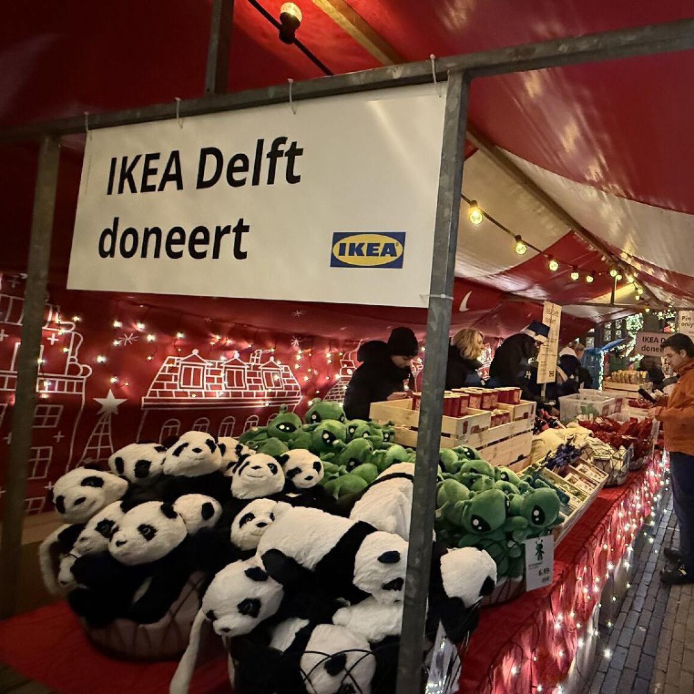 IKEA Delft market stand on Lichtjesavond