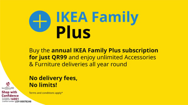 IKEA Family plus subscription