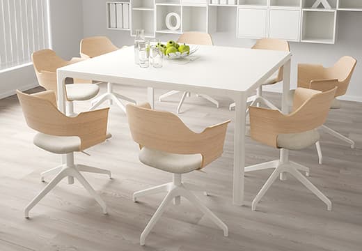 IKEA FJÄLLBERGET Conference chairs around a table