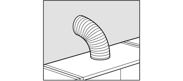 IKEA hood box cutout.
