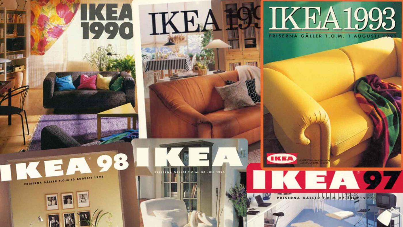 Se katalogerne fra 90'erne hos IKEA museum