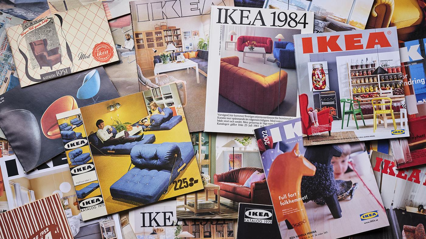 IKEA kataloger genom tiderna