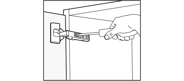 IKEA kitchen door alignment.
