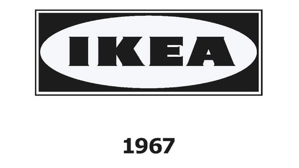 IKEA logo v roce 1967.